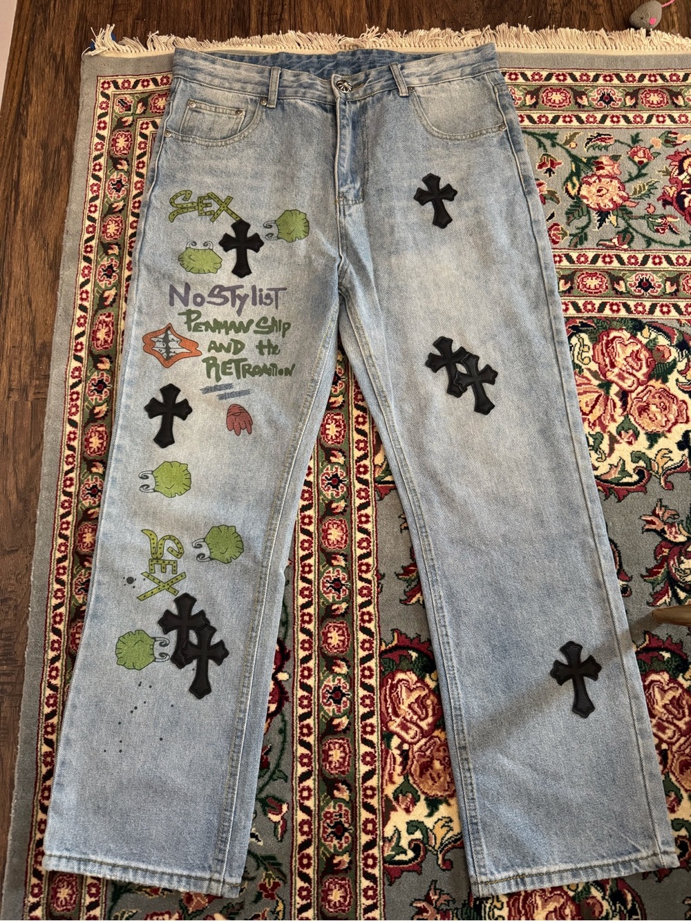 Chrome Hearts x Sex Records jeans men’s size 34